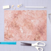 Chic Peach Marble Wasserfarbenhochzeit Seidenpapier (Handwerk)