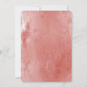 Chic Peach Spice Wedding Einladung (Rückseite)