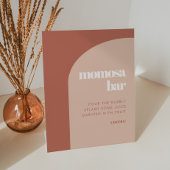 Chic peach terracotta arch Momosa Bar Sockelschild