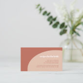 Chic peach terracotta Brautparty Rezept Karte (Stehend Vorderseite)
