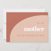 Chic peach To my mutter on my wedday card (Vorderseite)