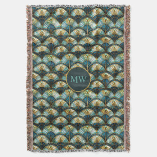 Chic Peacock Color Hartglas Decke