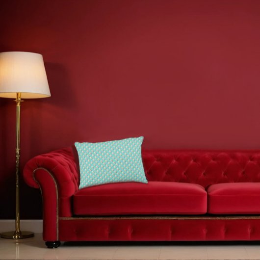 Chic Pearl & Aquamarin Accent Pillow Dekokissen