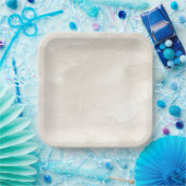 Chic Pearl Glam Ivory Wedding Pappteller (Party)