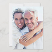 Chic Pearl Heart Foto 30 Jahre Einladung (Rückseite)