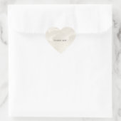 Chic Pearl White Glam Herz-Aufkleber (Tasche)