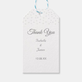 Chic Pearls auf Schwarz & Weiß Vielen Dank für Ihr Geschenkanhänger