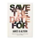 Chic Peek Save-The-Date-Karte