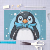 Chic Penguin Icy Blue Seidenpapier (Handwerk)