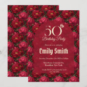 Chic Peonies Aesthetic 70Th Birthday Einladung (Vorne/Hinten)