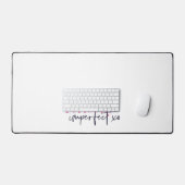 Chic Perfect Imperfect xo Inspirational Message Schreibtischunterlage (Tastatur & Maus)