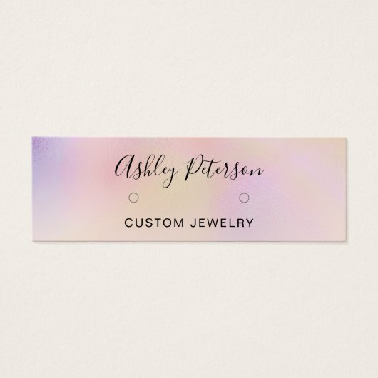 Chic perl holografische coole Ohrringe (Vorderseite)