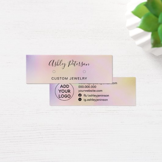 Chic perl holografische coole Ohrringe (Schreibtisch)