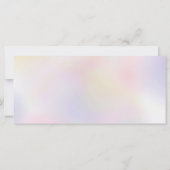 Chic perl opal holografisches Geschenkzertifikat (Rückseite)