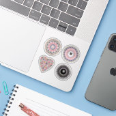 Chic perl Set, mandala, brooch, dekoration, perle Aufkleber (Laptop mit iPhone)