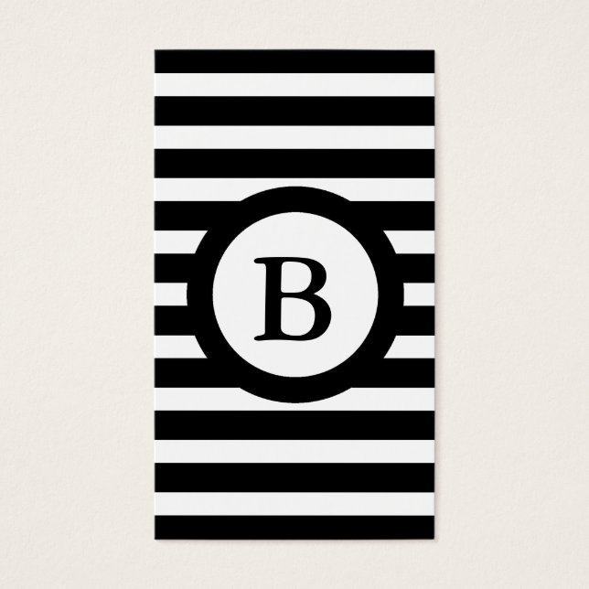 CHIC PERSONAL ID CARD_ 07 BLACK/WHITE STRIPES (Vorderseite)