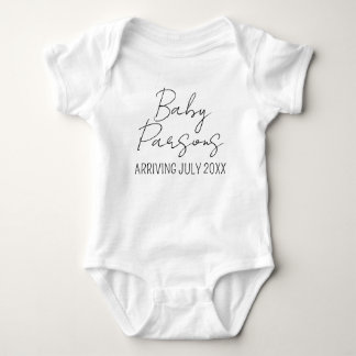 Chic Personalisiert Birth Announcement Individuell Baby Strampler