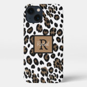 Chic Personalisiert Cheetah Print iPhone Hülle (Rückseite)