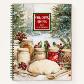 Chic Personalisiert Classic Urlaubsrezepte-Noteboo Notizblock (Vorderseite)