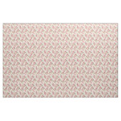 Chic Personalisiert Coral Rose Print mit Name Stoff (Yard (91,4 cm))