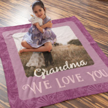 Chic Personalisiert Foto Text Oma Geschenk Rot