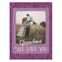 Chic Personalisiert Foto Text Oma Geschenk Rot