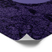 Chic Personalisiert Foto Text Oma Geschenk Violet Poster (Ecke)