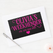 Chic Personalisiert Hen Do Stickers | Bride Squad (Umschlag)
