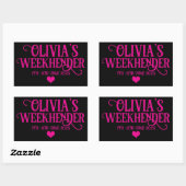 Chic Personalisiert Hen Do Stickers | Bride Squad (Blatt)