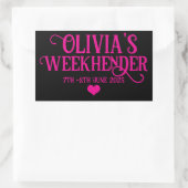Chic Personalisiert Hen Do Stickers | Bride Squad (Tasche)