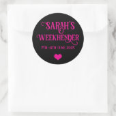 Chic Personalisiert Hen Do Stickers | Bride Squad (Tasche)