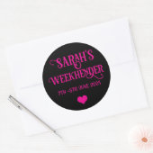 Chic Personalisiert Hen Do Stickers | Bride Squad (Umschlag)