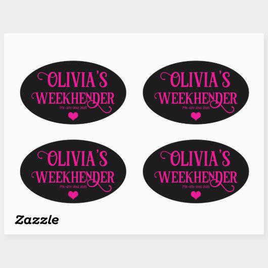 Chic Personalisiert Hen Do Stickers | Bride Squad (Blatt)