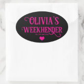 Chic Personalisiert Hen Do Stickers | Bride Squad (Tasche)