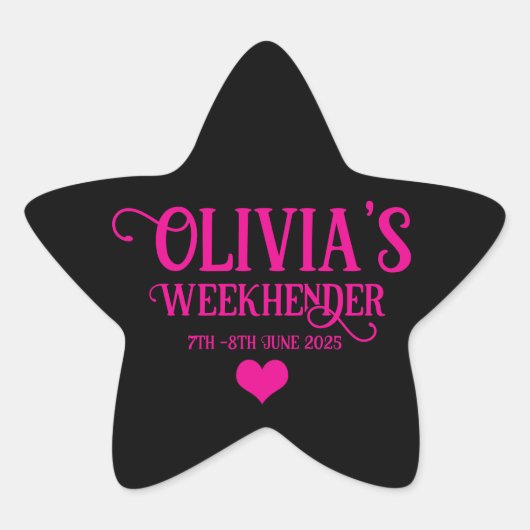 Chic Personalisiert Hen Do Stickers | Bride Squad (Vorderseite)