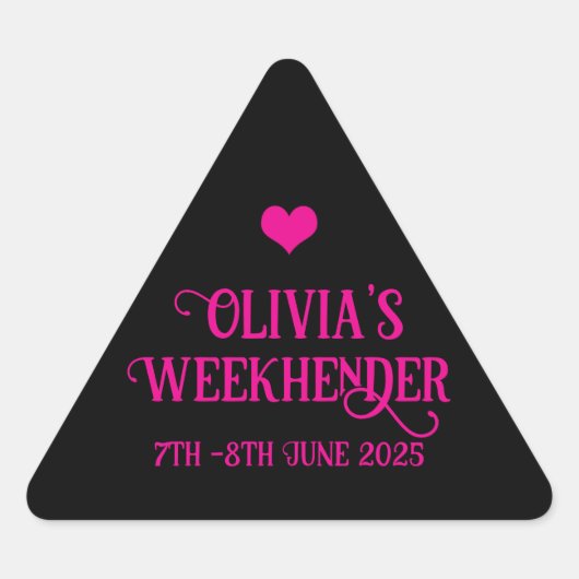Chic Personalisiert Hen Do Stickers | Bride Squad (Vorderseite)