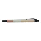 Chic Personalisiert Name Earth Tone Stripes Pen Kugelschreiber (Oberseite)