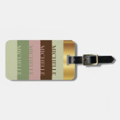 Chic Personalisiert Travel Luggage Tag Gepäckanhänger (Vorderseite horizontal)