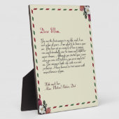 Chic Personalisierte Liebe Letter Handgeschriebene Fotoplatte (Seite)