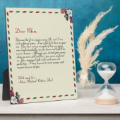Chic Personalisierte Liebe Letter Handgeschriebene Fotoplatte (Seite)