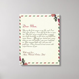 Chic Personalisierte Liebe Letter Handgeschriebene Leinwanddruck