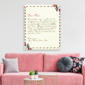 Chic Personalisierte Liebe Letter Handgeschriebene Leinwanddruck (Insitu (Wohnzimmer))