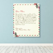Chic Personalisierte Liebe Letter Handgeschriebene Leinwanddruck (Insitu (Holzboden))