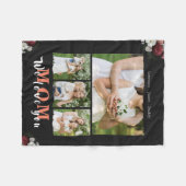 Chic Personalisierte Liebe Sie Mama 4 Familienfall Fleecedecke (Vorderseite (Horizontal))