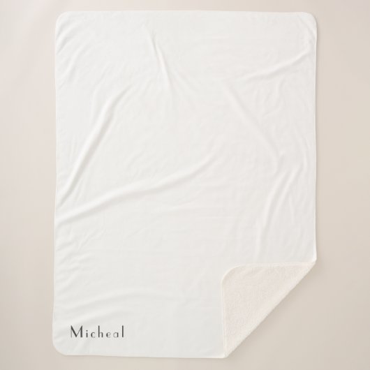 Chic Personalisierter, benutzerdefinierter Name fü Sherpadecke (Vorderseite)