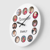 Chic-personalisiertes Foto-runde Wand-Uhr Große Wanduhr (Winkel)