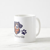 Chic Personalize Pet Tasse mit Name und stilvollem (VorderseiteRechts)