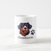 Chic Personalize Pet Tasse mit Name und stilvollem (Mittel)