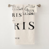 Chic Personalized Towel Set for Bathroom & Spa (Insitu)