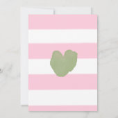 Chic Peter Rabbit Girl 1. Geburtstag Party Einladung (Rückseite)